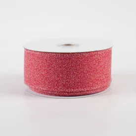 1.5" Crystal Shine Ribbon: Red (10 Yards)