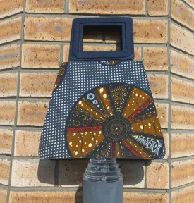 Ankara & Denim Bag