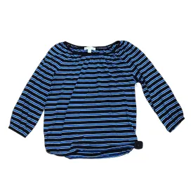 Blue Top Long Sleeve Designer Michael By Michael Kors, Size S