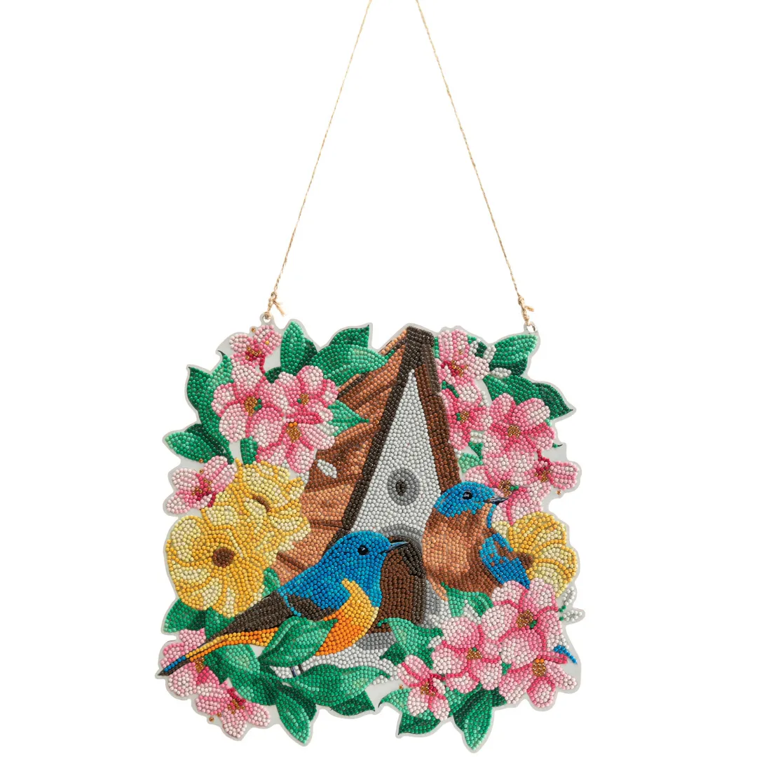 CA-HBH01: Crystal Art Hanging Bird House