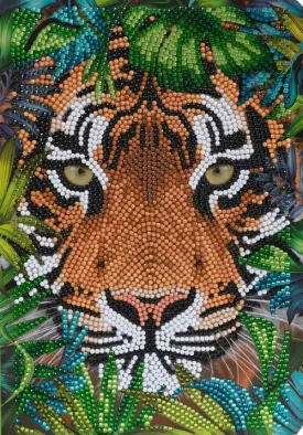 CANJ-20: "Tiger In The Forest" Crystal Art Notebook