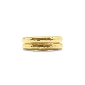 Cleopatra Slice Stacking Ring Set - Gold - Size 6