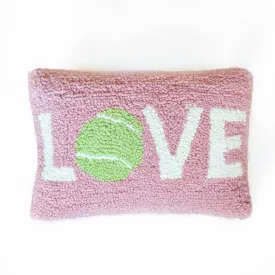 Hooked Tennis Love Pillow