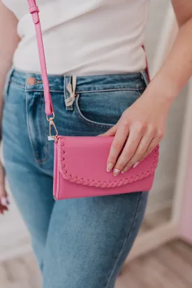 Kyle Bubble Gum Crossbody Bag