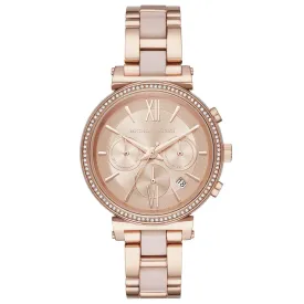 Michael Kors Sofie Chronograph Rose Dial Ladies Watch MK6560‎