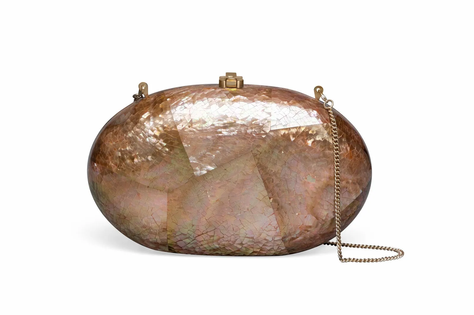 Oscar Clutch Gold Shell