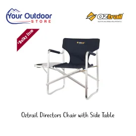 Oztrail Directors Studio Chair With Side Table