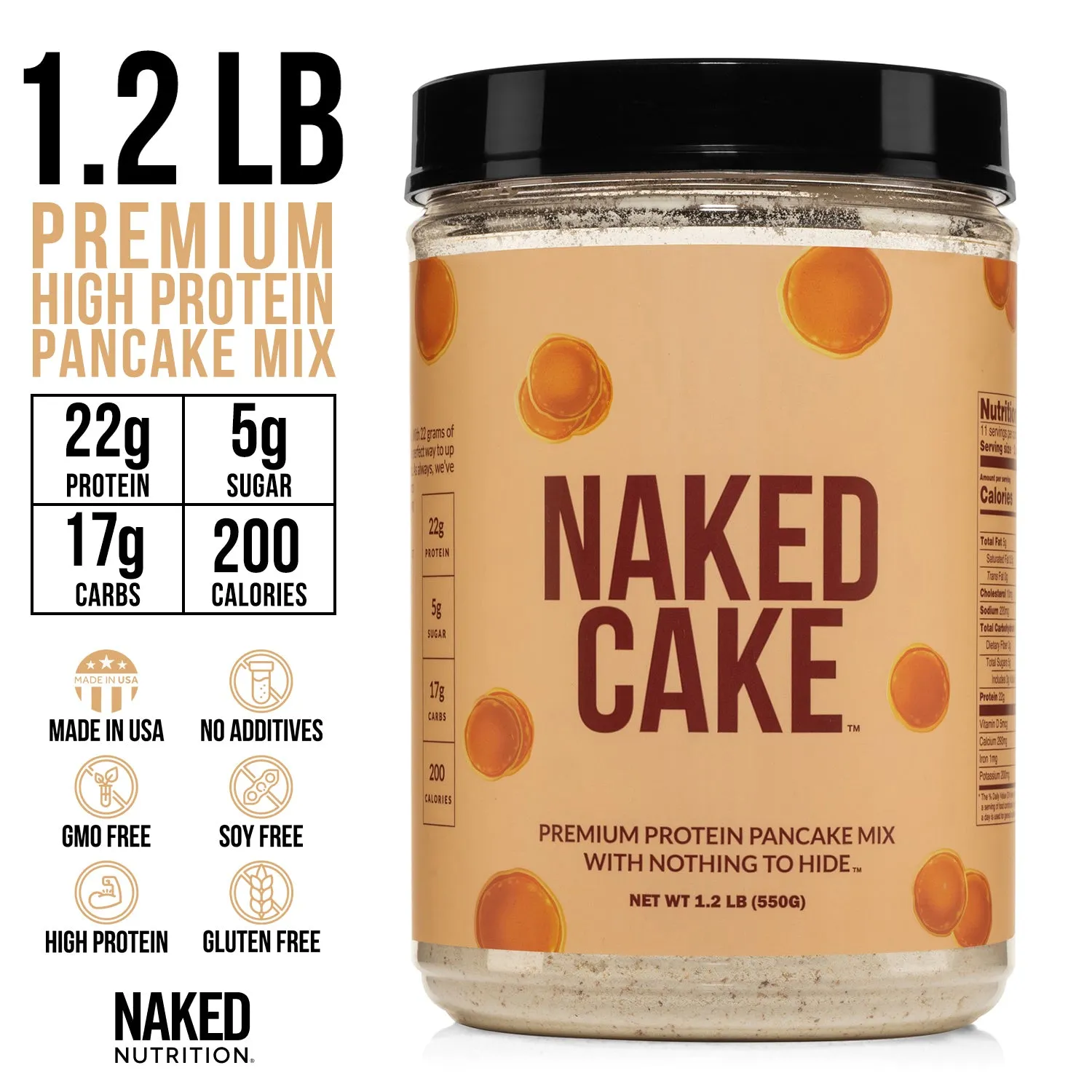 Protein Pancake Mix | Naked Cake