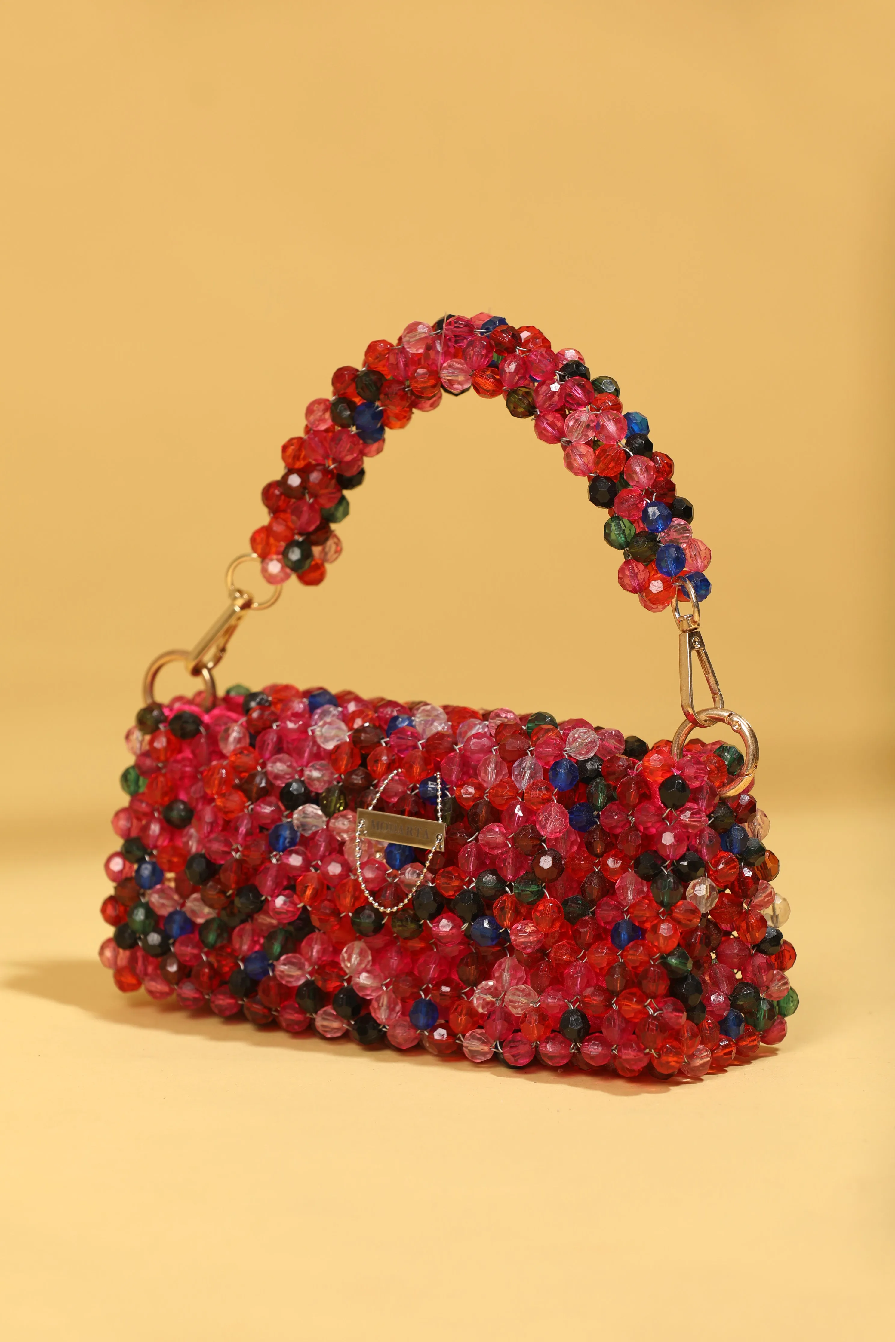 Rainbow Delight Crystal Bag - Luxury Bead Handbag for Women