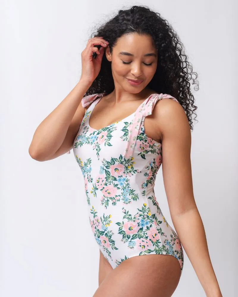 Somerset Floral Shoulder Tie V-Neck One-Piece